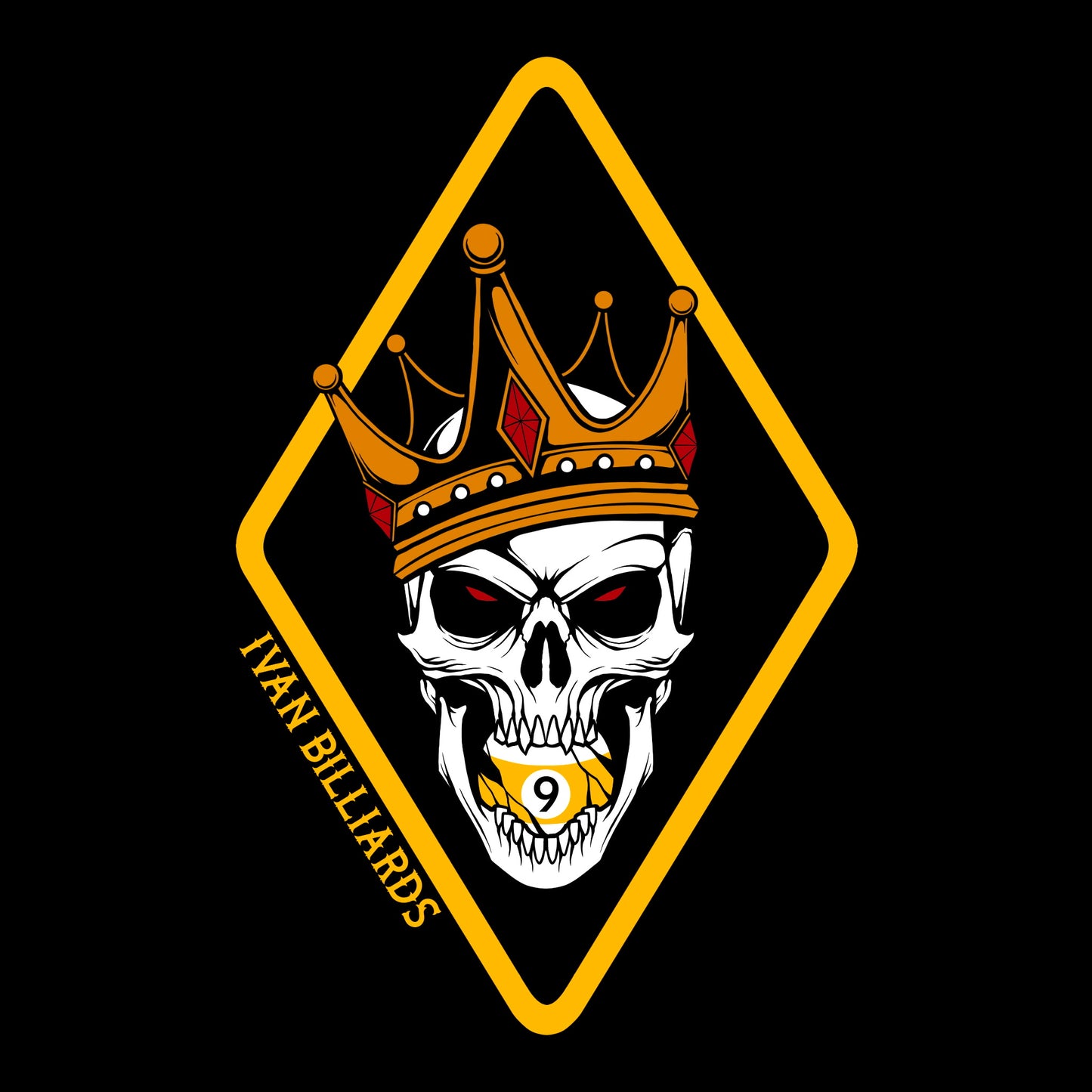 Ivan Billiards "Skull 9" T-Shirt