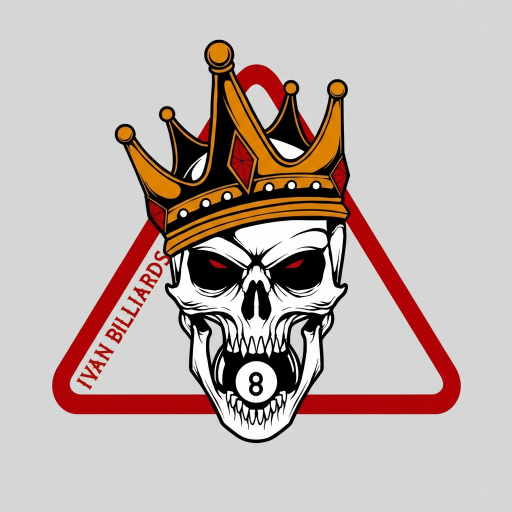 Ivan Billiards "Skull 8" T-Shirt