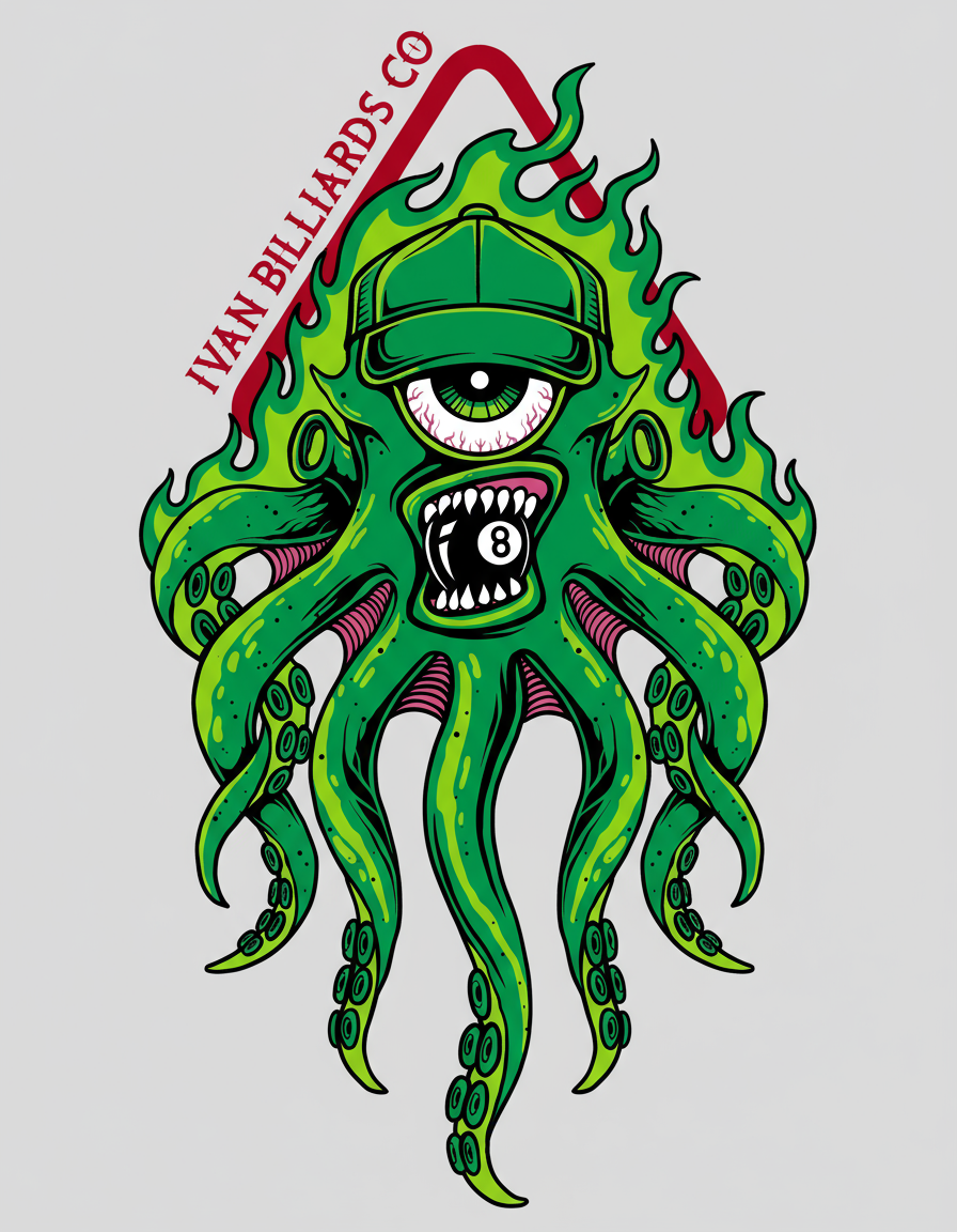 Ivan Billiards "Cyclops 8" T-Shirt