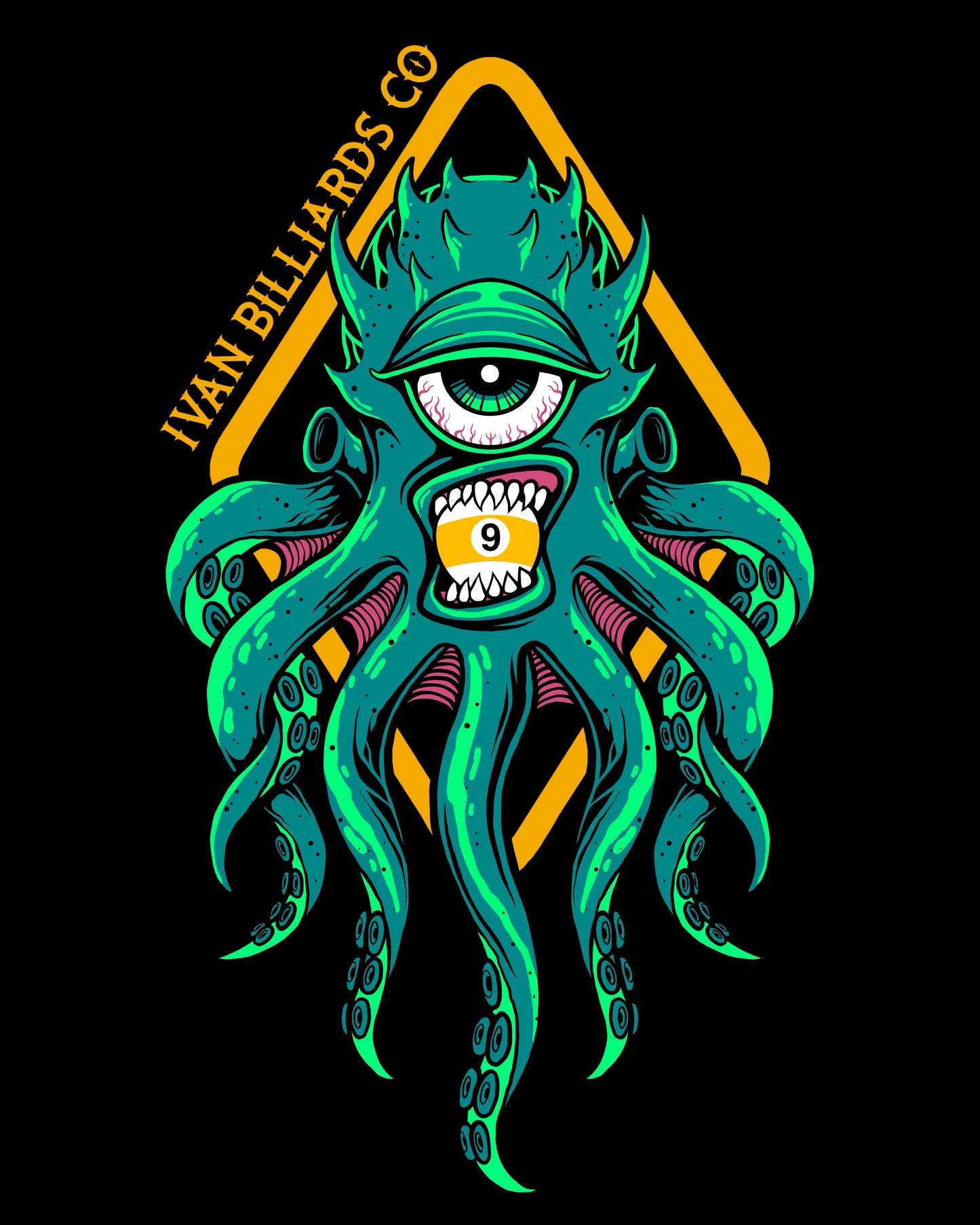 Ivan Billiards "Cyclops 9" T-Shirt