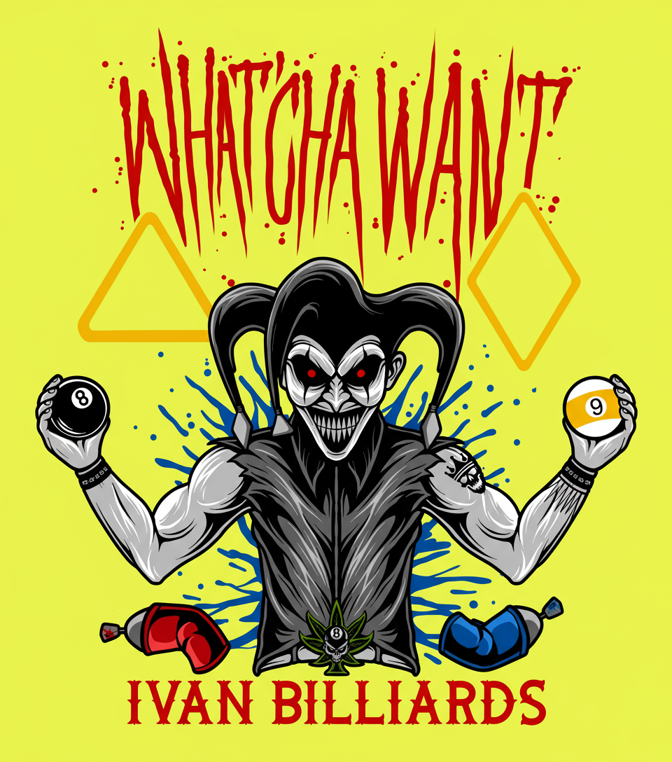 Ivan Billiards "Whatcha Want" T-Shirt
