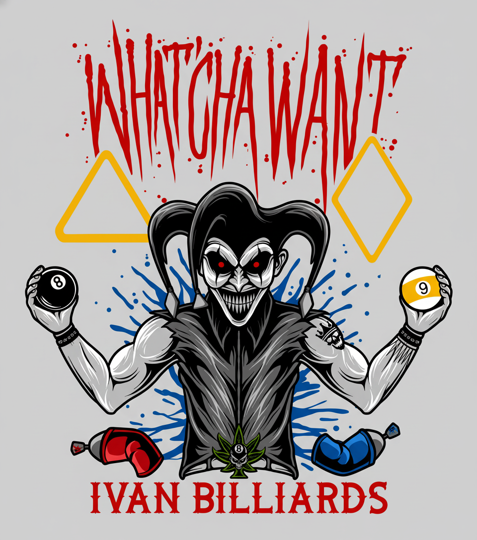 Ivan Billiards "Whatcha Want" T-Shirt