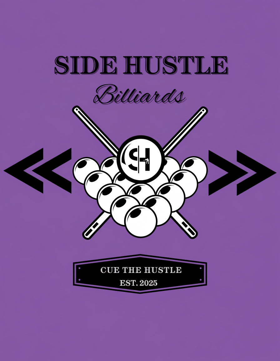 Side Hustle "Billiards" T-Shirt