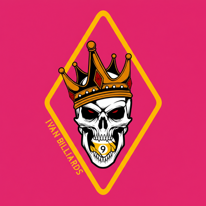 Ivan Billiards "Skull 9" T-Shirt