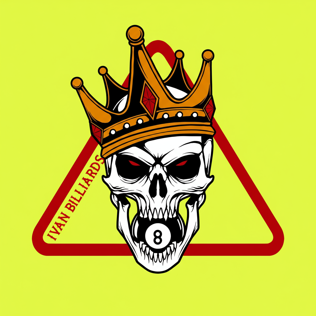 Ivan Billiards "Skull 8" T-Shirt