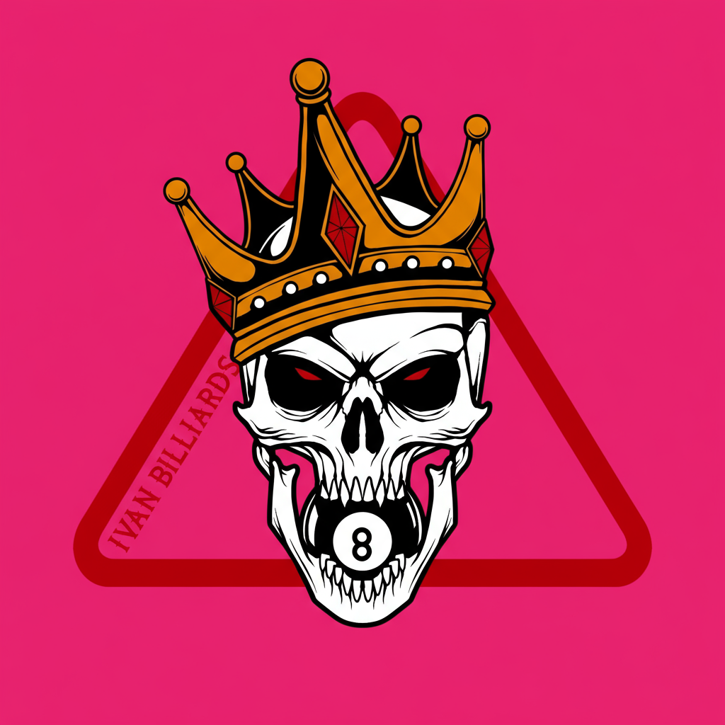 Ivan Billiards "Skull 8" T-Shirt