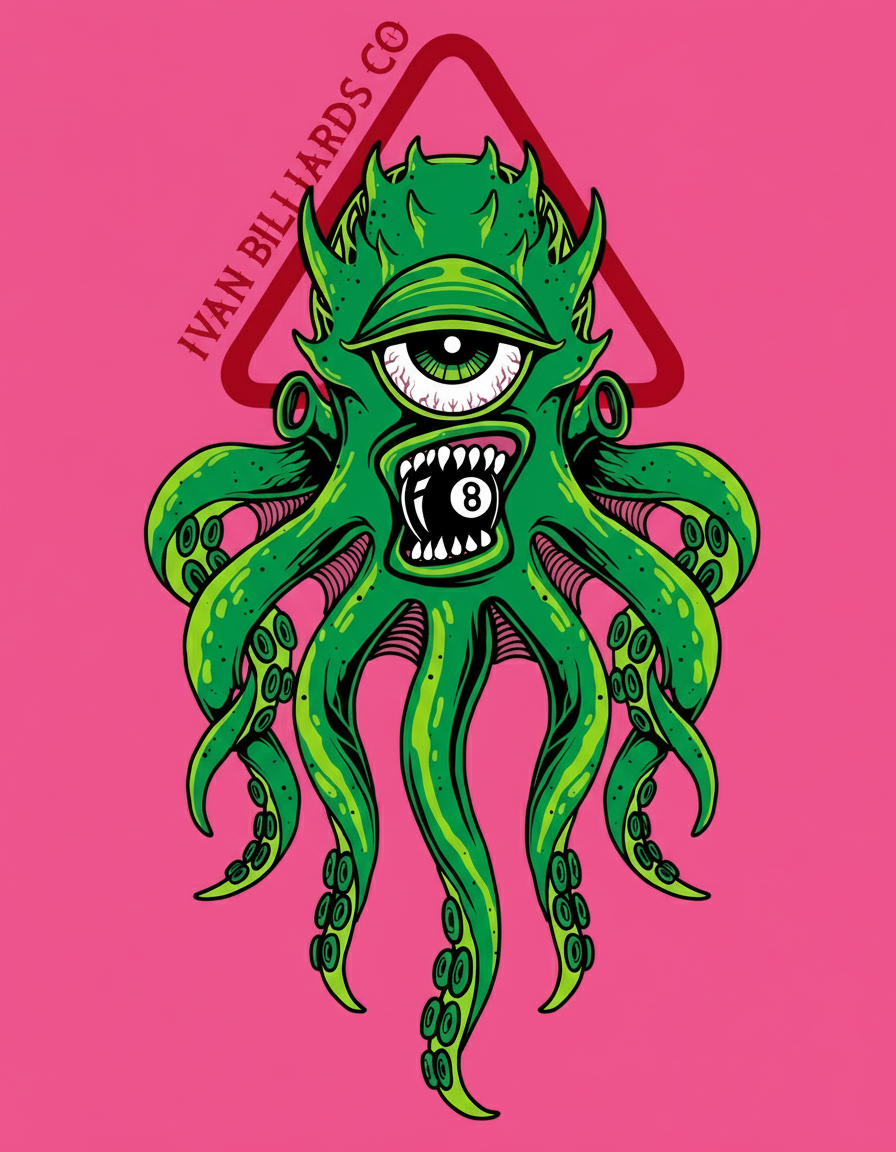 Ivan Billiards "Cyclops 8" T-Shirt