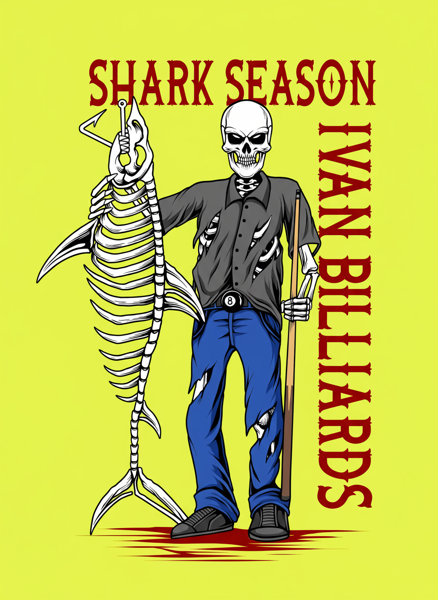 Ivan Billiards "Shark" T-Shirt