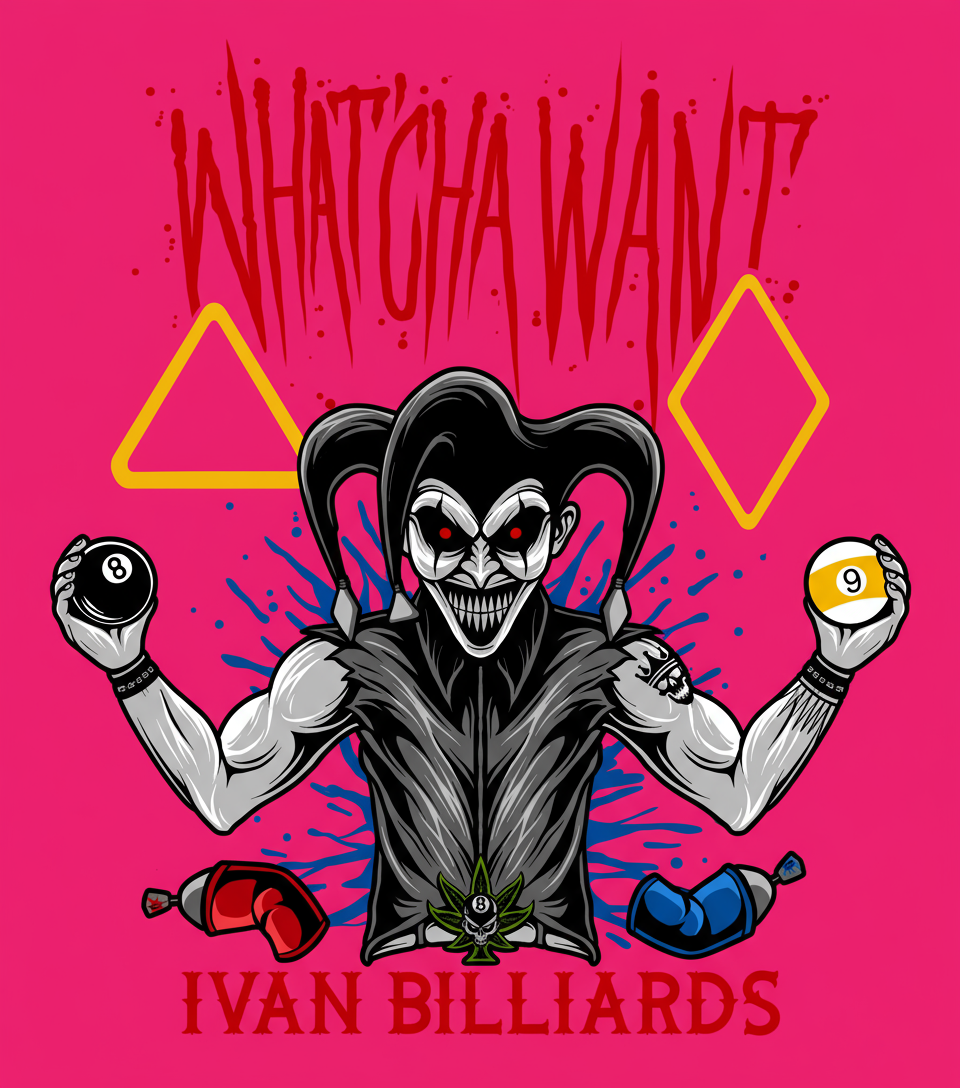 Ivan Billiards "Whatcha Want" T-Shirt