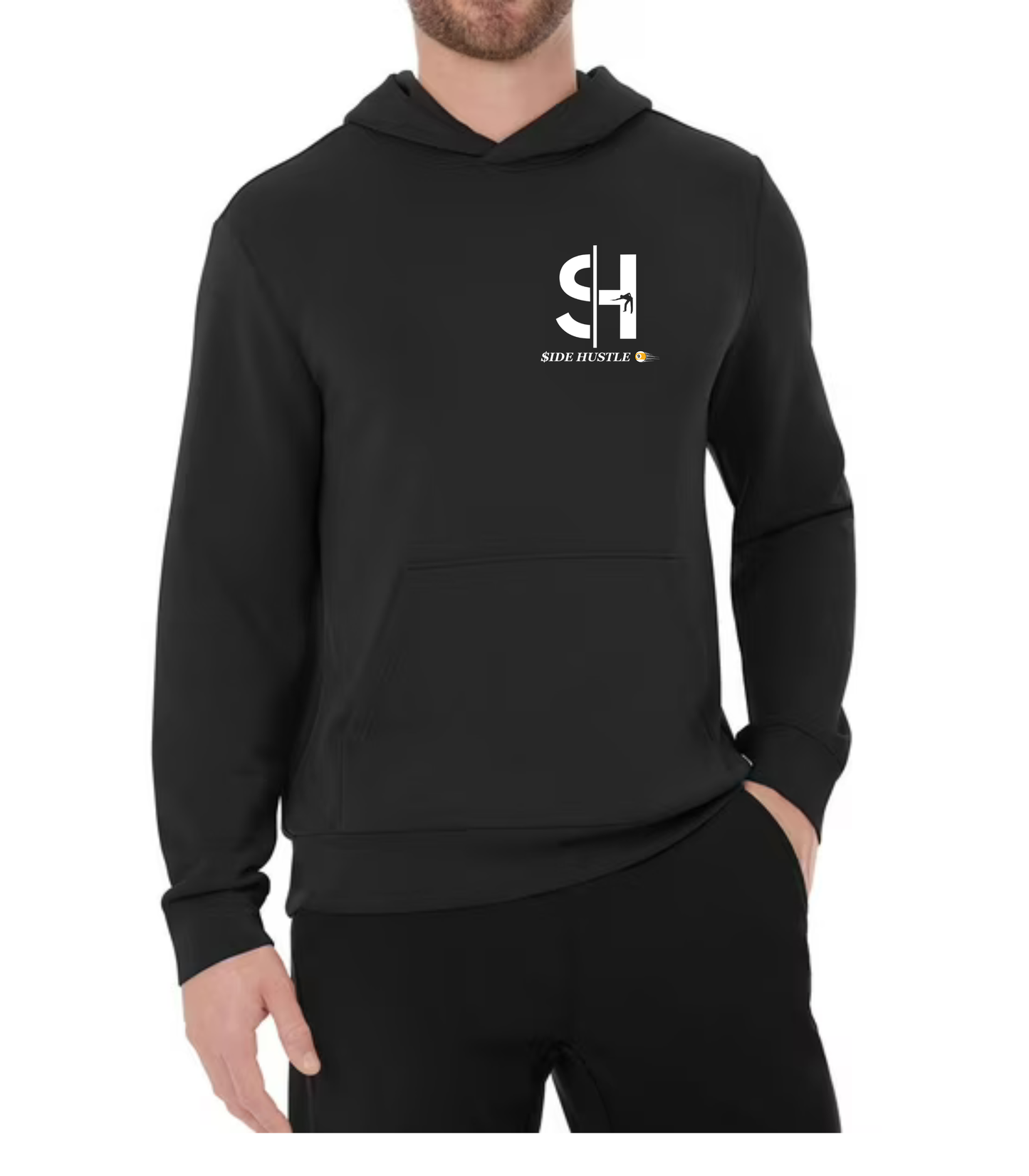 Side Hustle Dark Charcoal Sandwash Hoodie