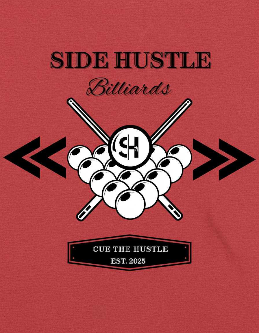 Side Hustle "Billiards" T-Shirt