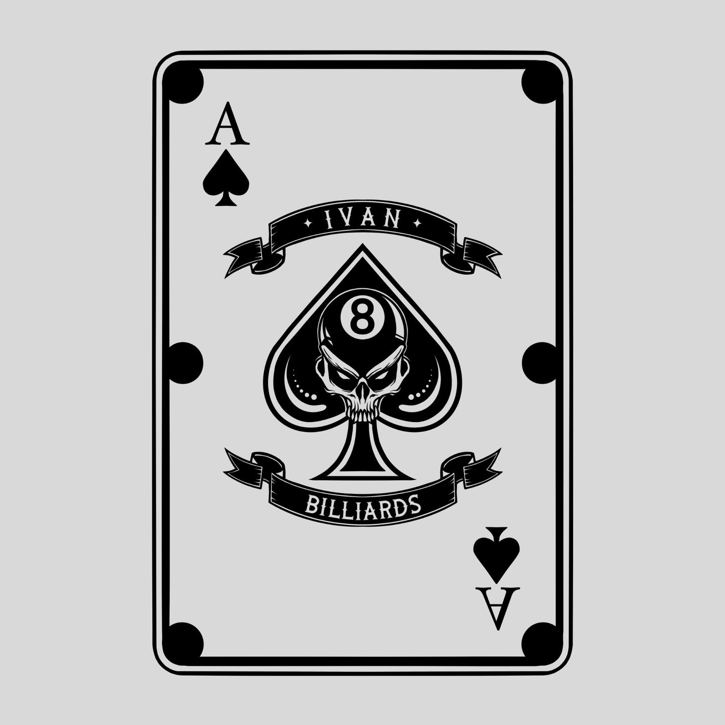 Ivan Billiards "Spades" T-Shirt